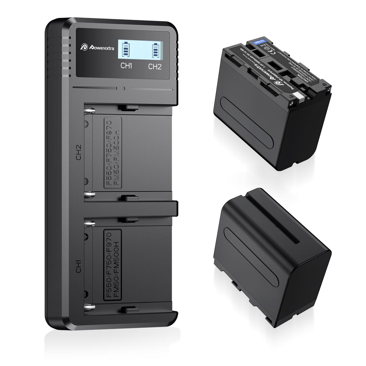 Battery Charger For Sony NP-F930, NP-F950, NP-F960, NP-F970 InfoLITHIUM L-Series